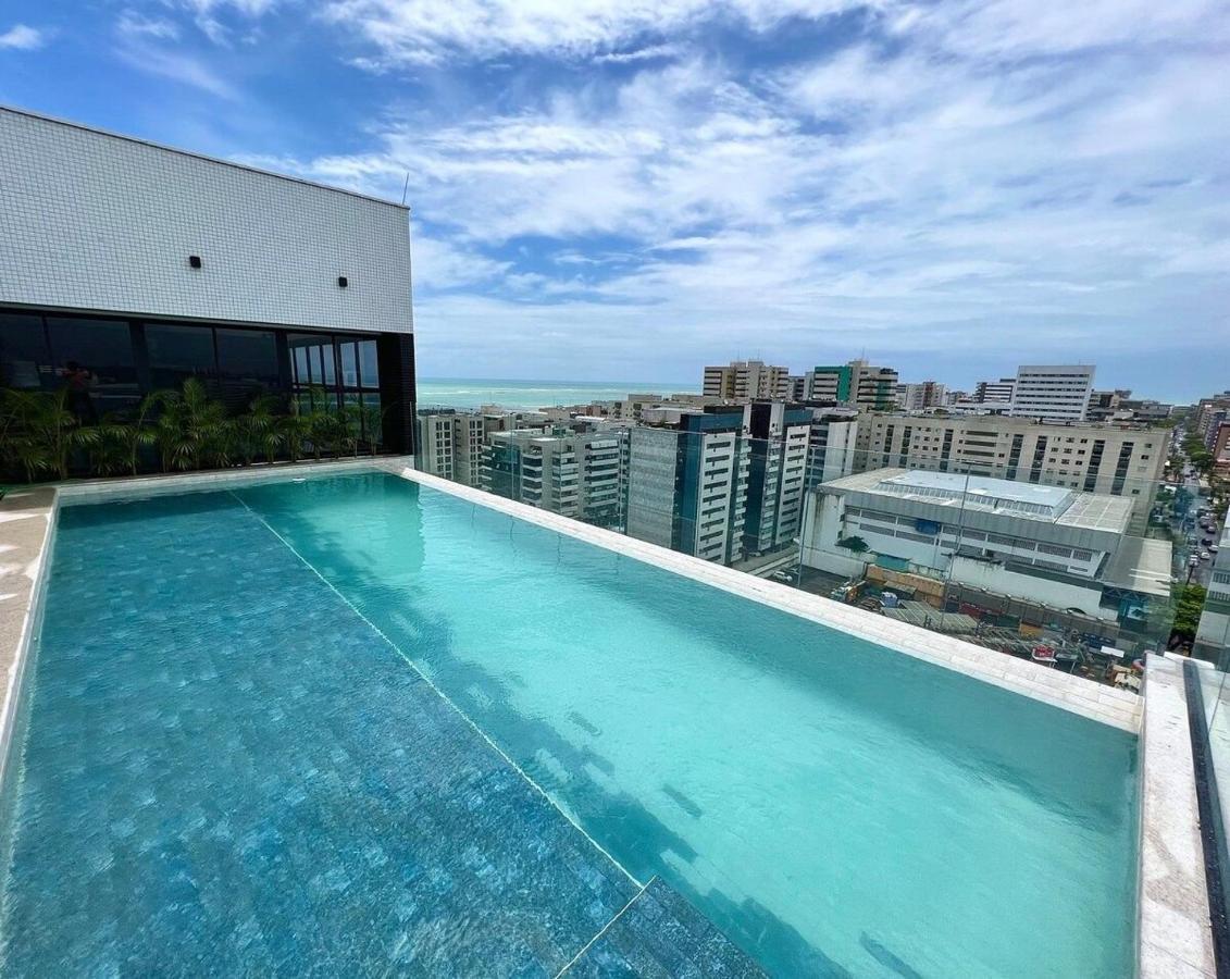 Edificio Sky Concept - Apt 1003 - Quarto E Sala Com Ar Condicionado, Piscina, Academia, Area Kids, Proximo A Praias Turisticas E Bares Badalados Maceió Exterior foto